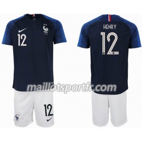 Maillot de Foot France HENRY 12 2 star Enfant Domicile Coupe du monde 2018